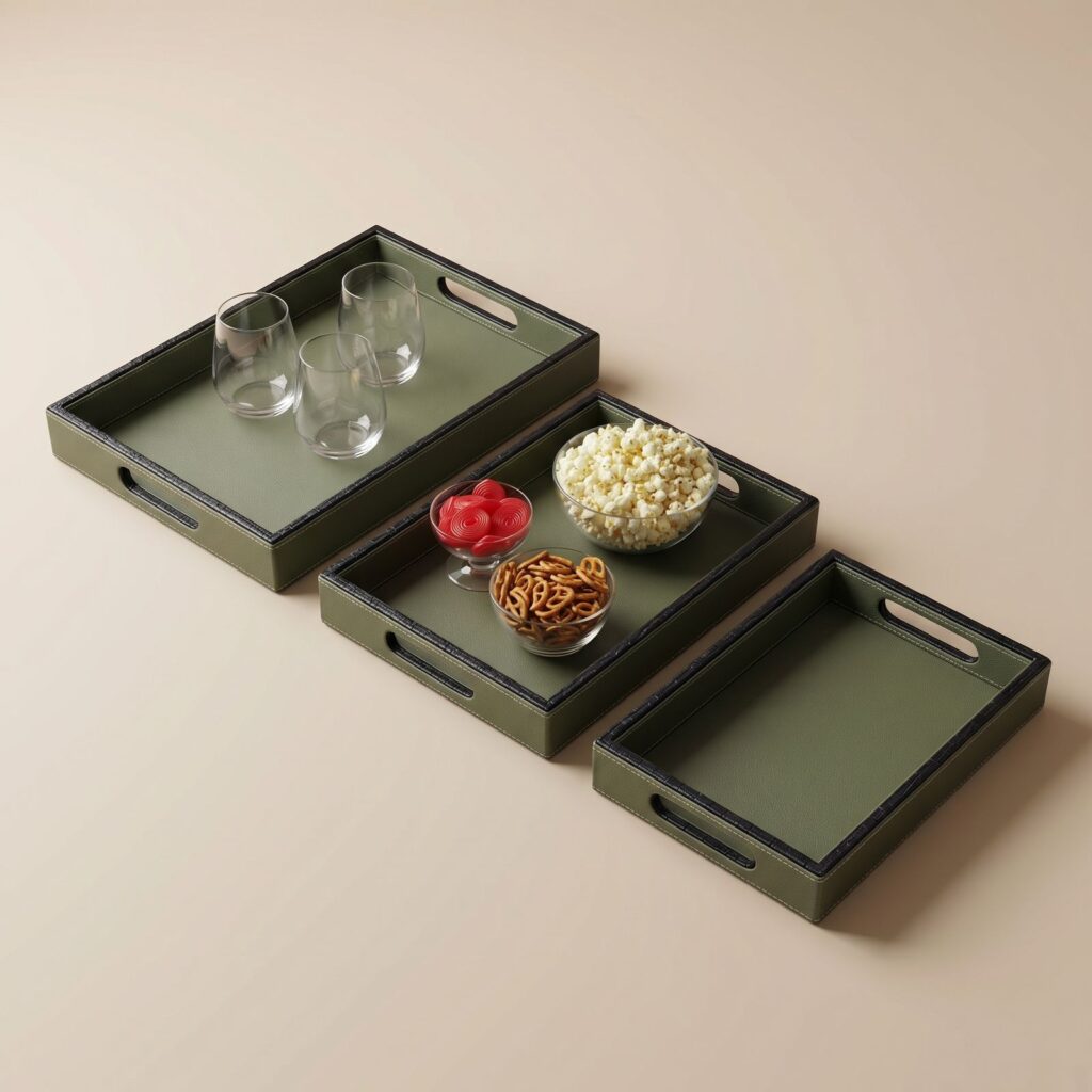 Rectangle- 3 psc- Green