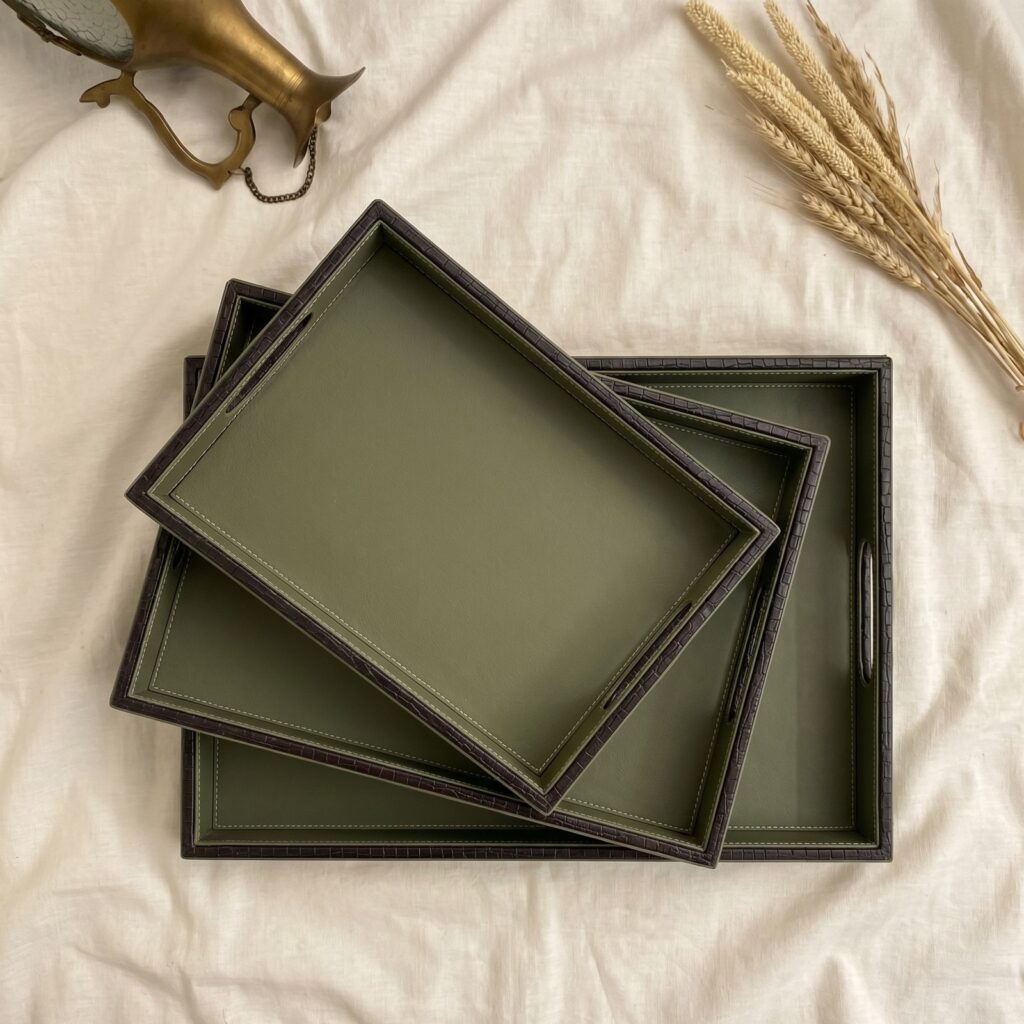 Rectangle- 3 psc- Green
