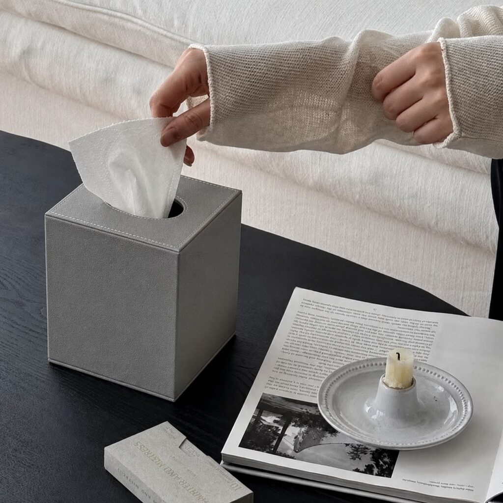 Grey Tissue Box