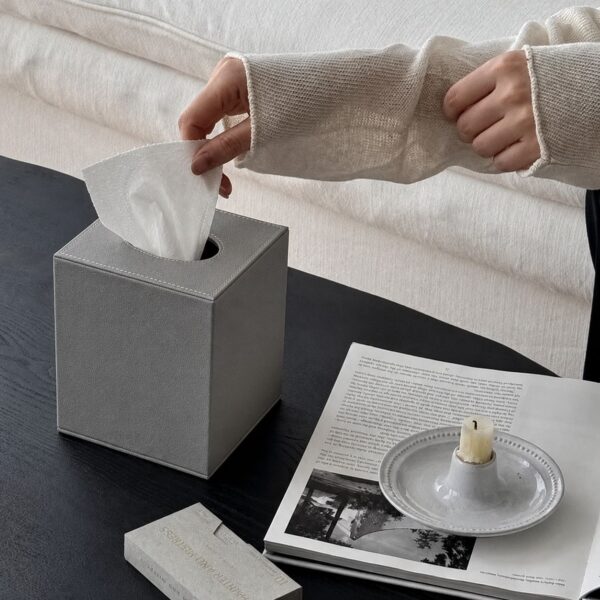 Vertical Tissue Box - Grey
