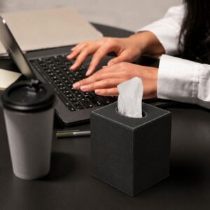 Black Tissue box