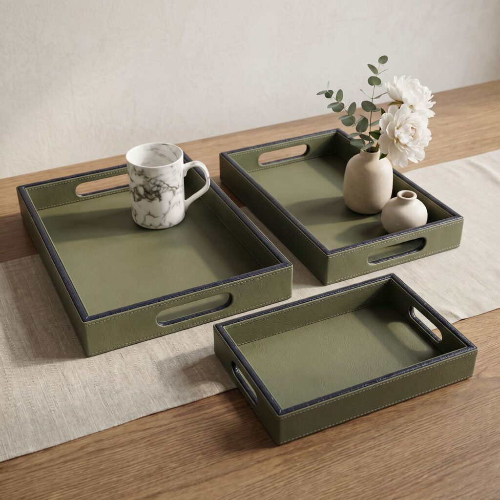 Rectangle- 3 psc- Green