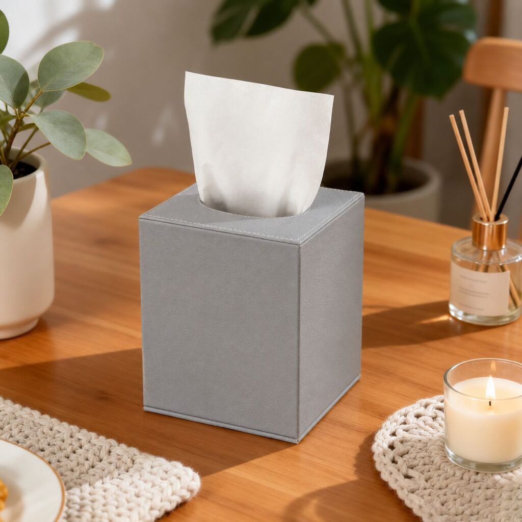 Grey Tissue Box