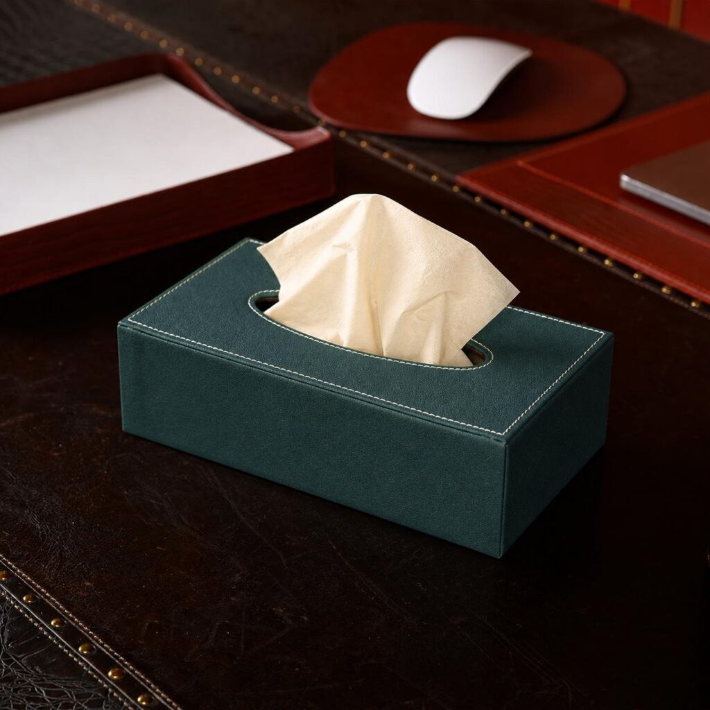 Rectangle Tissue Box- Green