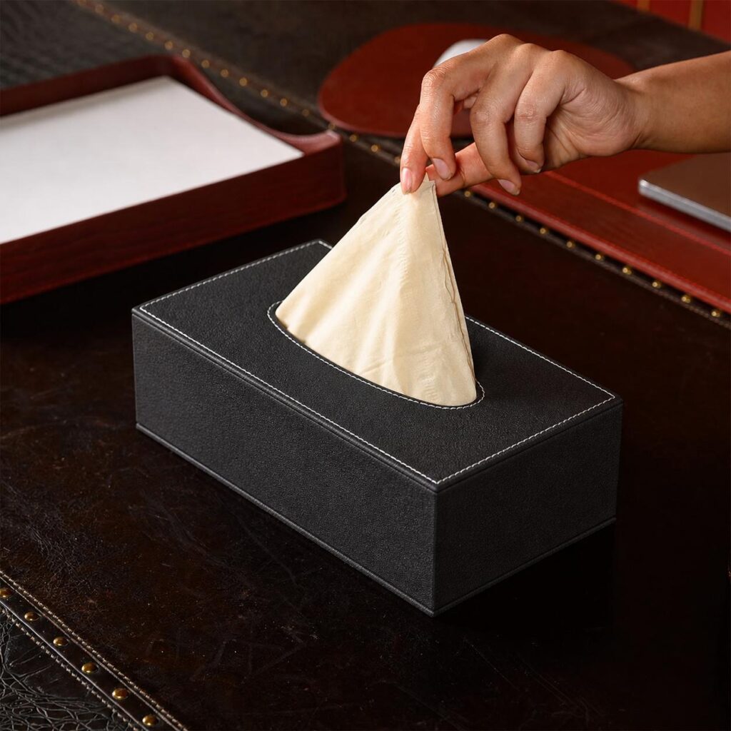 Rectangle Tissue Box- Black