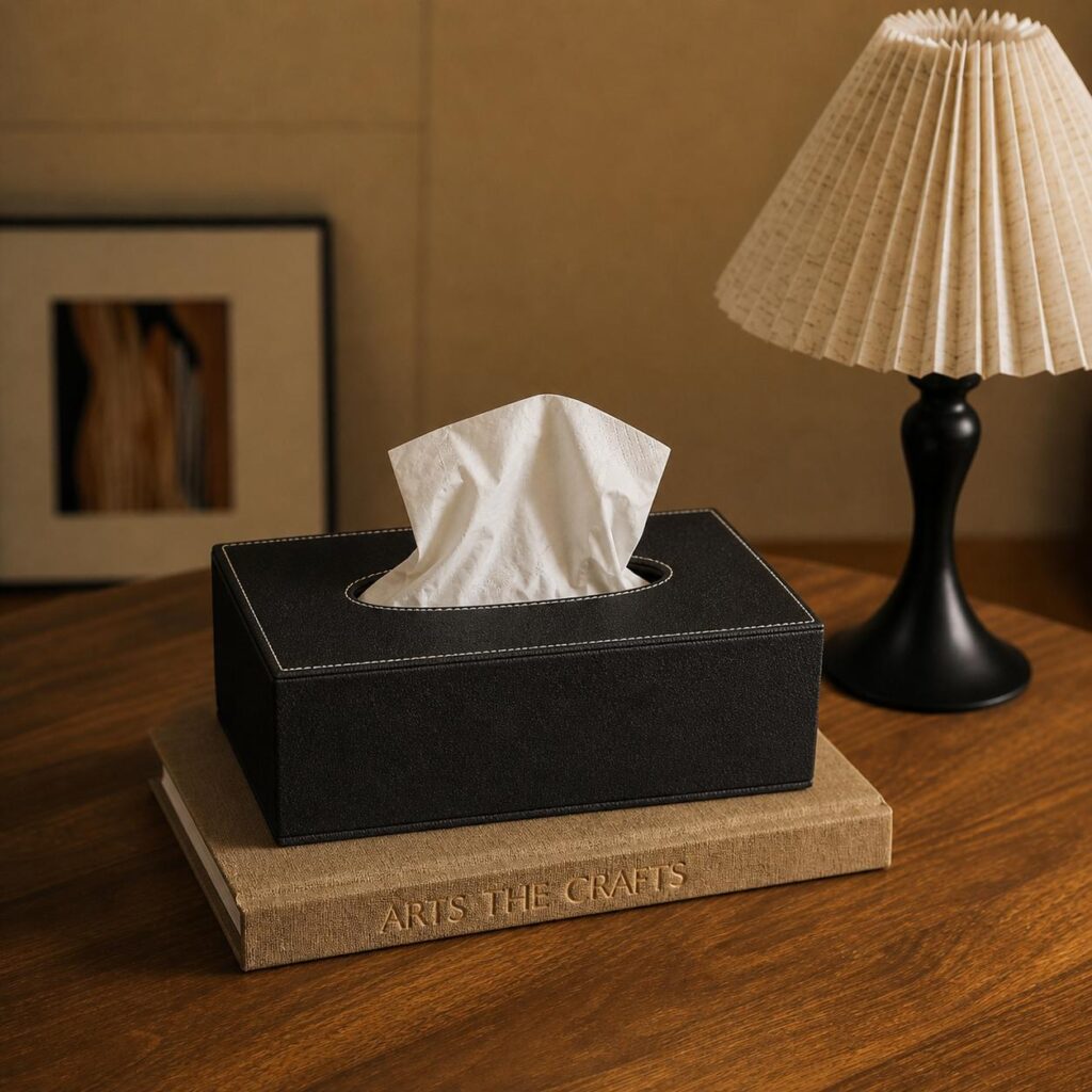 Rectangle Tissue Box- Black