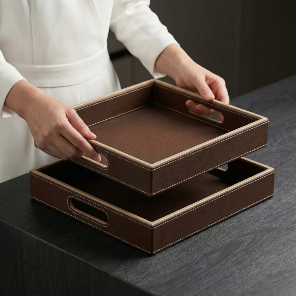 Square- 2 psc- Brown