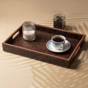 Rectangle- 3 psc- Brown Croco