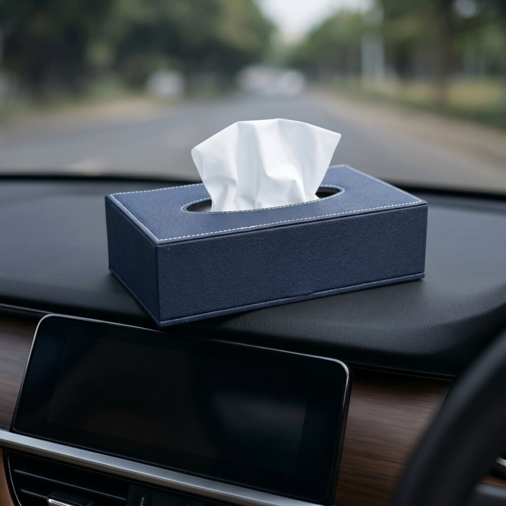 Rectangle Tissue Box- Blue
