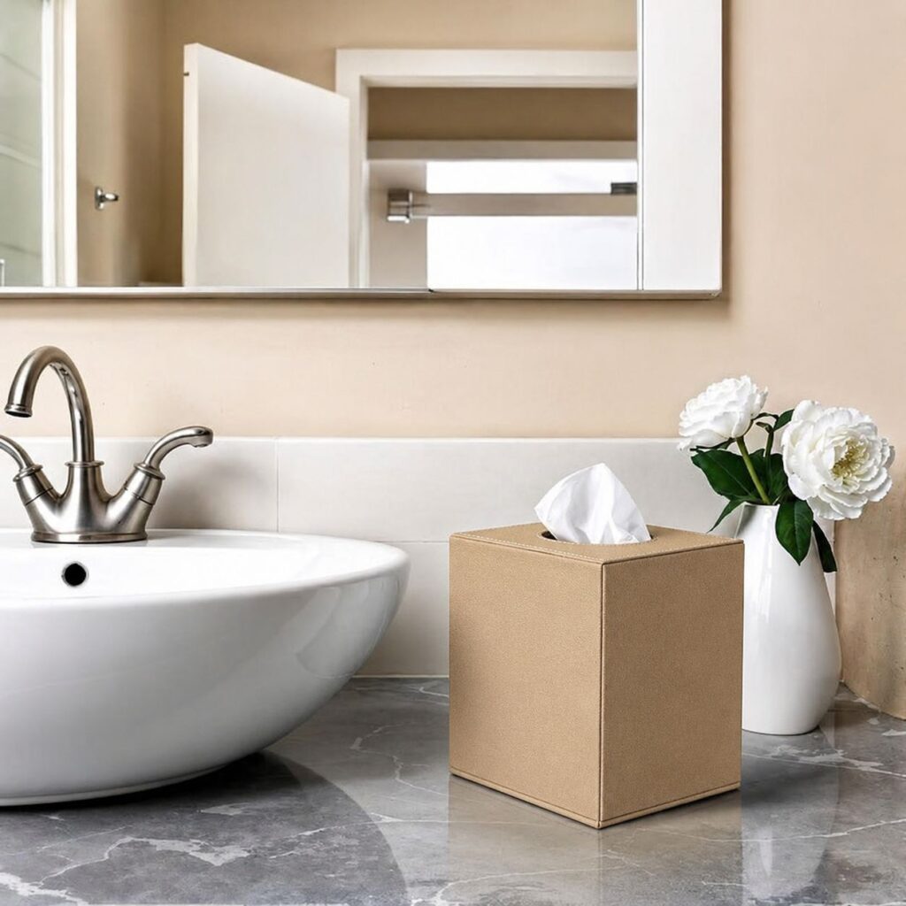 Beige Tissue box