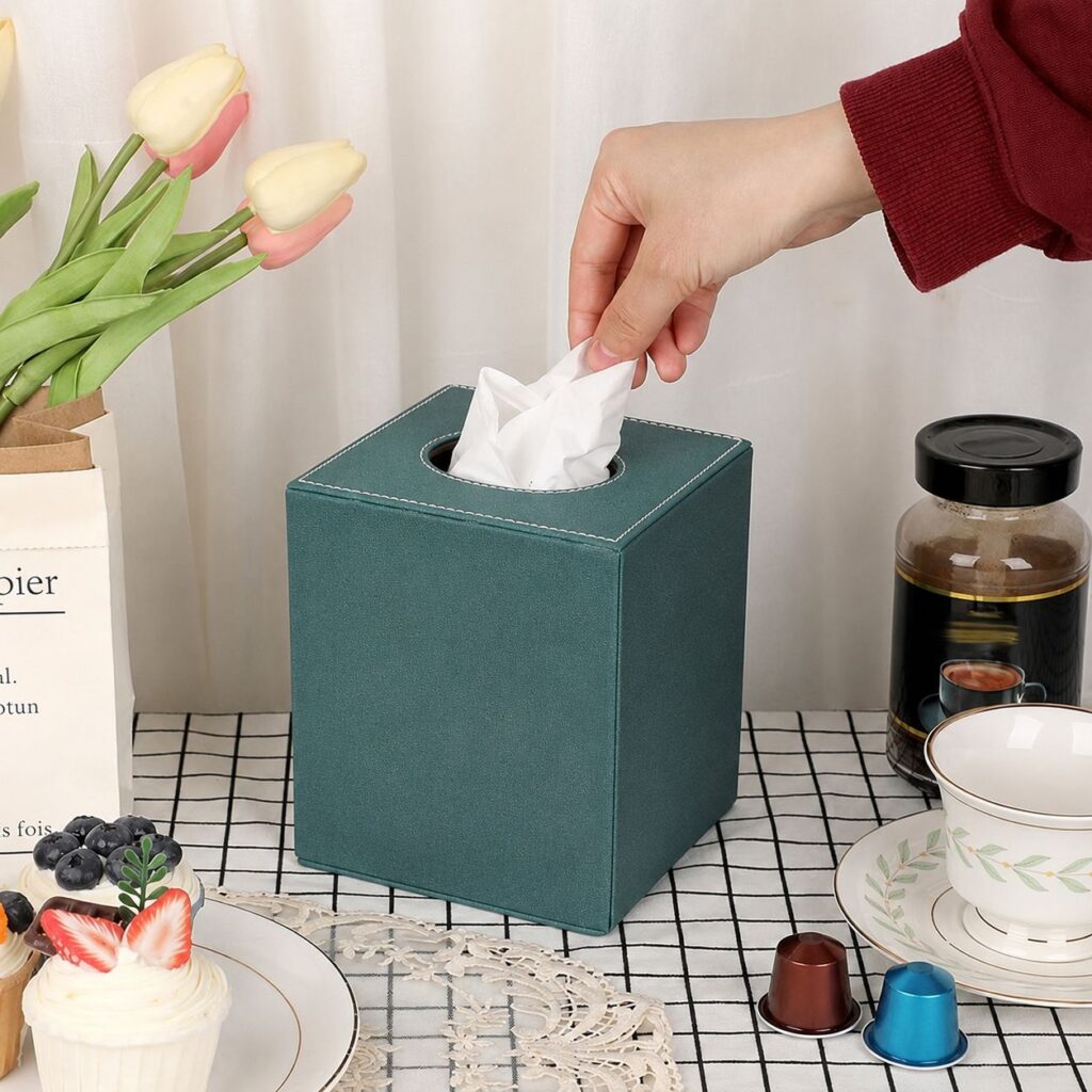 Green Tissue Box