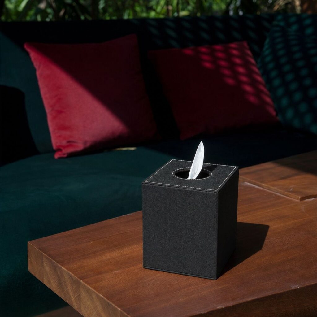Black Tissue box