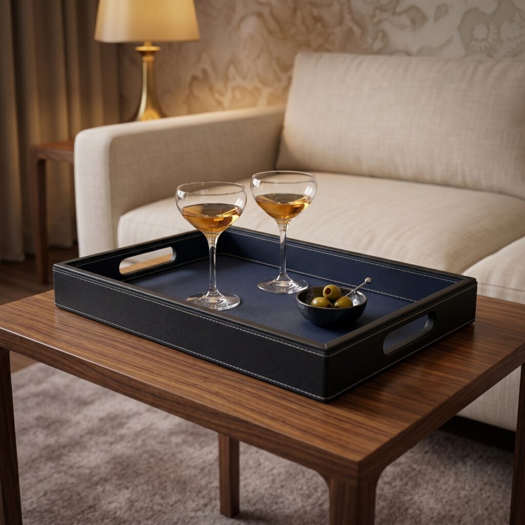 Signature Rectangular Trays (Set of 3) - Blue