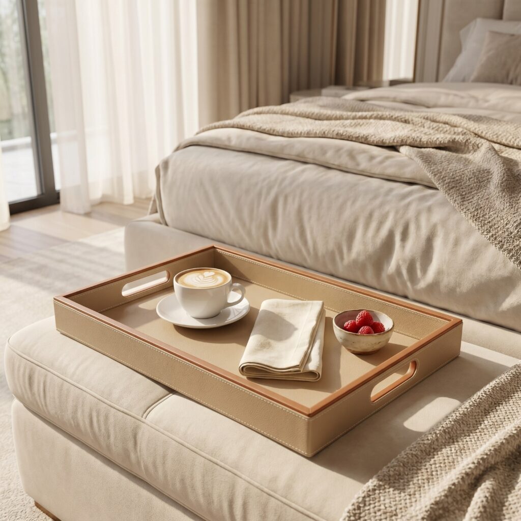 Signature Rectangular Trays (Set of 3) - Beige
