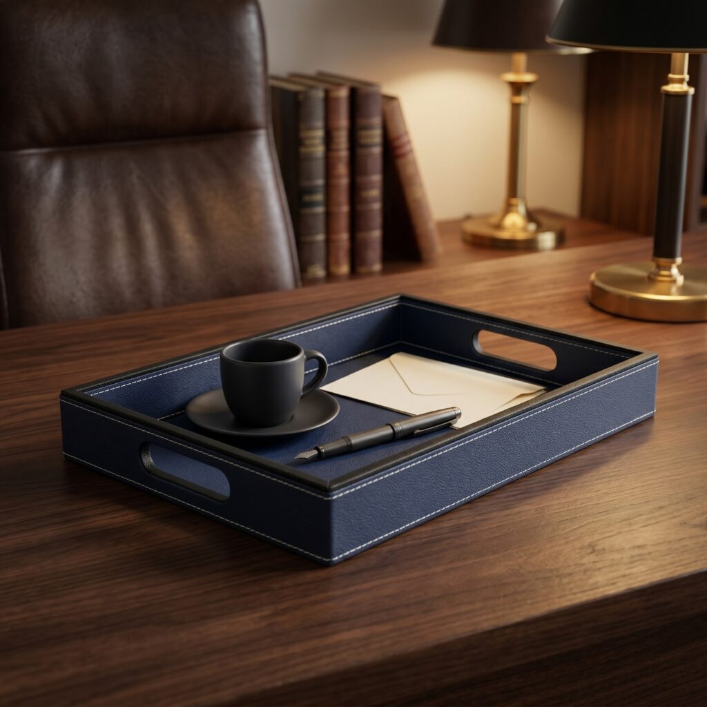 Signature Rectangular Trays (Set of 3) - Blue
